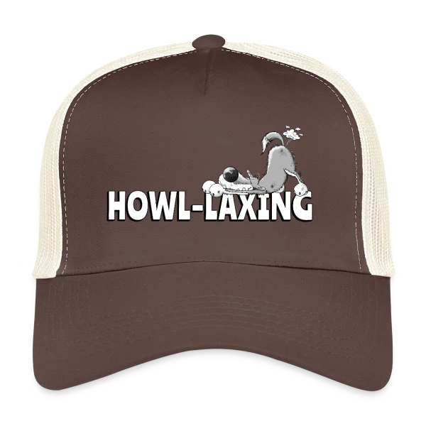 Loup qui pète - Humour animalier cartoon sur Casquette trucker