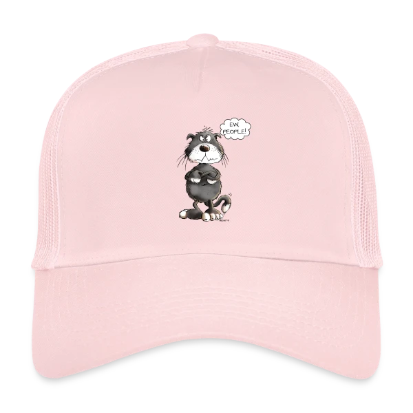 Chat grincheux "Ew People" - Humour félin sur Casquette trucker