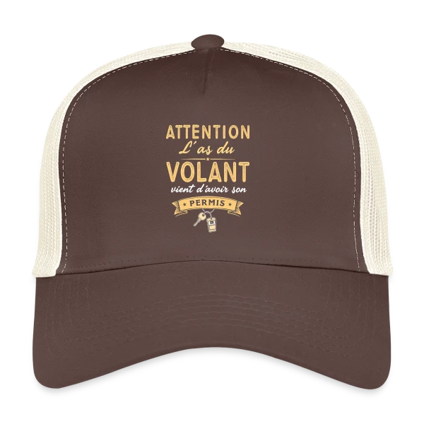 Cadeau Jeune Conducteur - Humour Permis sur Casquette trucker
