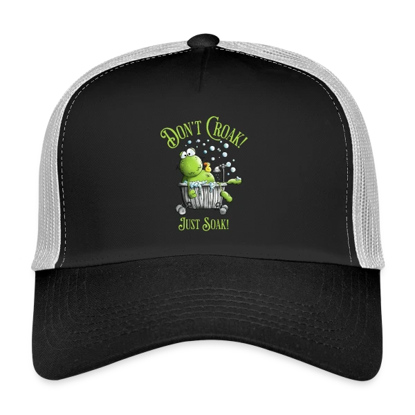 Grenouille Détente & Bain sur Casquette trucker