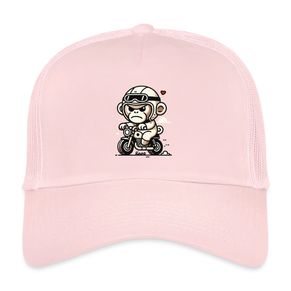 Singe Motard Aventure sur Casquette trucker