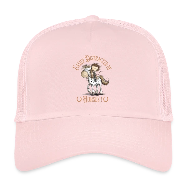 Cheval Cavalier Rigolo sur Casquette trucker