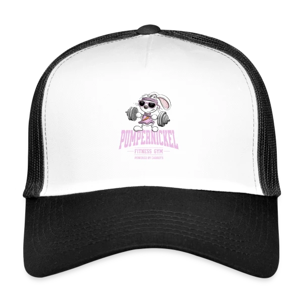 Lapin Costaud 'Pumpernickel Girl' - Fitness Humoristique sur Casquette trucker