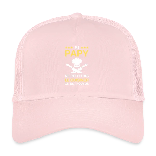 Humour Papy Cuisinier - On est foutus ! sur Casquette trucker