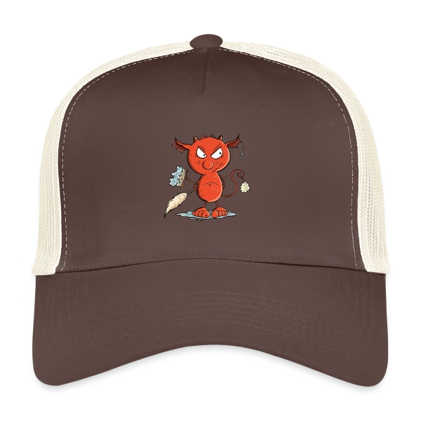 Petit diable du ménage - Nettoyage fun sur Casquette trucker