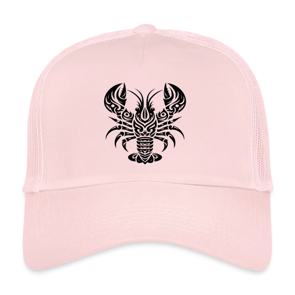 Homard Tribal - Art Océanique sur Casquette trucker