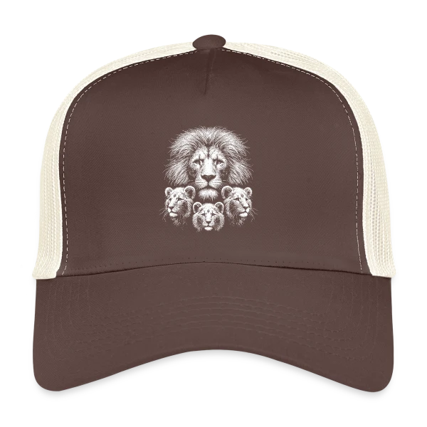 Tête de Lion Majestueuse sur Casquette trucker