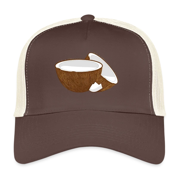 Moitiés de Noix de Coco - Évasion Tropicale sur Casquette trucker