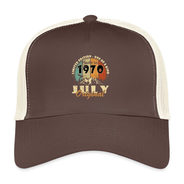 Année de Naissance 1970 Édition Limitée sur Casquette trucker