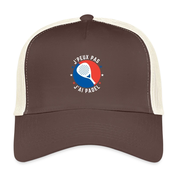 J'Peux Pas, J'ai Padel : Humour de Padeliste sur Casquette trucker