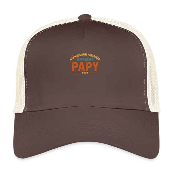 Mes Personnes Préférées M'Appellent Papy - T-shirt Personnalisé sur Casquette trucker
