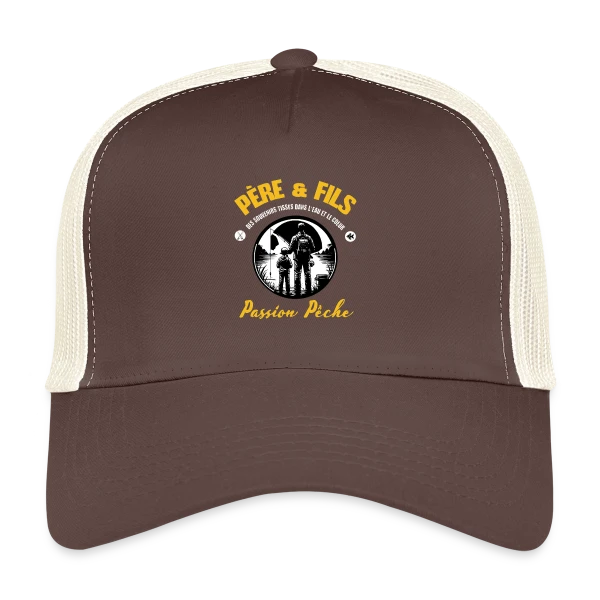 Père et Fils - Passion Pêche et Nature sur Casquette trucker