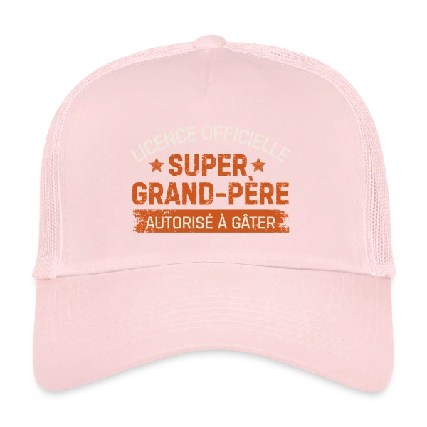 Licence de Grand-Père : T-shirt Humour Papy sur Casquette trucker