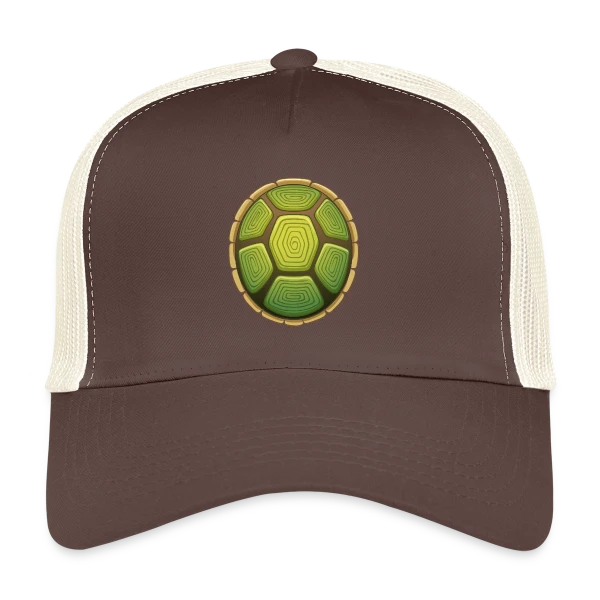 Carapace de Tortue Stylisée sur Casquette trucker