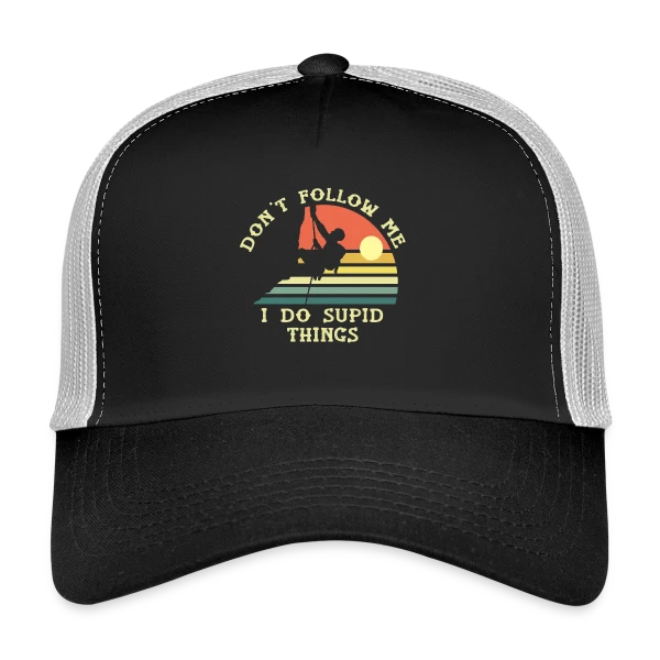 Escalade Rétro Aventure sur Casquette trucker