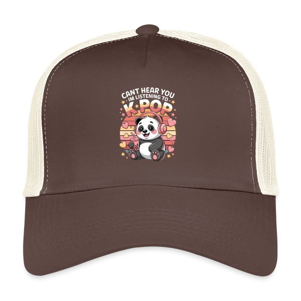 Panda K-Pop – Idole Mignonne sur Casquette trucker