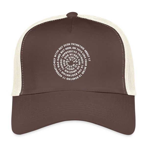 Leetspeak Flex Spiral - Code & Geek sur Casquette trucker