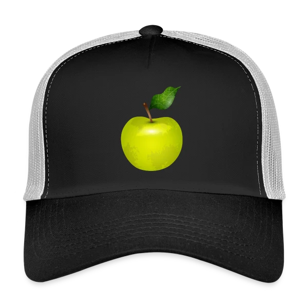 Pomme Verte Éclatante sur Casquette trucker