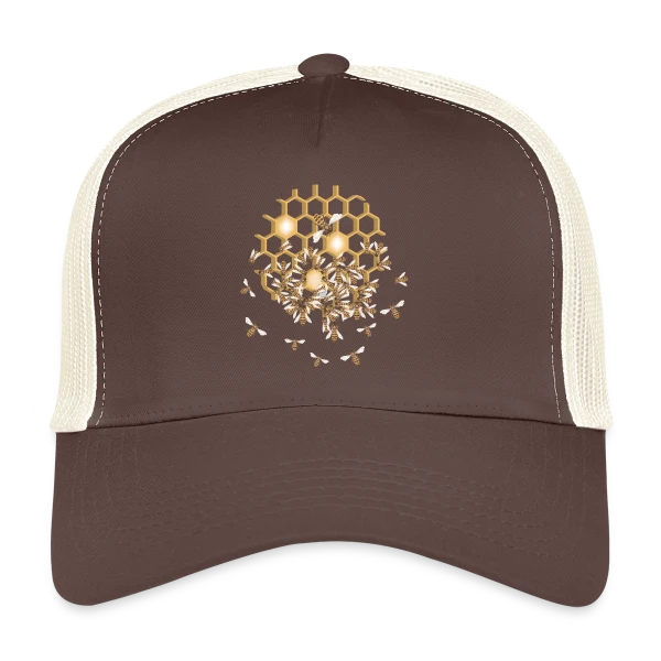 Nid d'Abeille Géométrique : Nature & Harmonie sur Casquette trucker