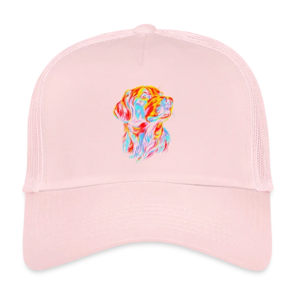 Chien Pop Art sur Casquette trucker