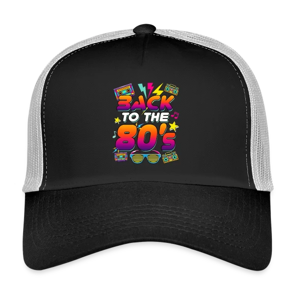 Retour aux Années 80 Flashy sur Casquette trucker