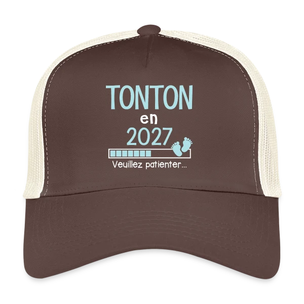 Super Tonton de l'Année - Cadeau Personnalisé sur Casquette trucker