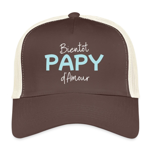 Bientôt Papy d'Amour : Annonce Originale sur Casquette trucker