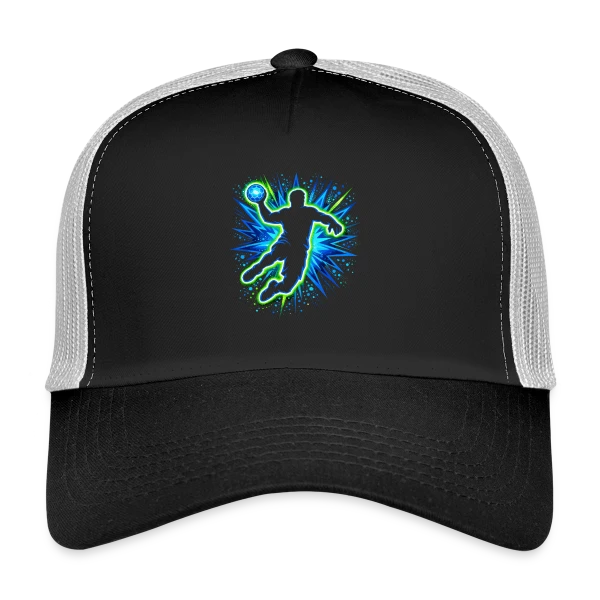 Motif Abstrait Géométrique Coloré sur Casquette trucker