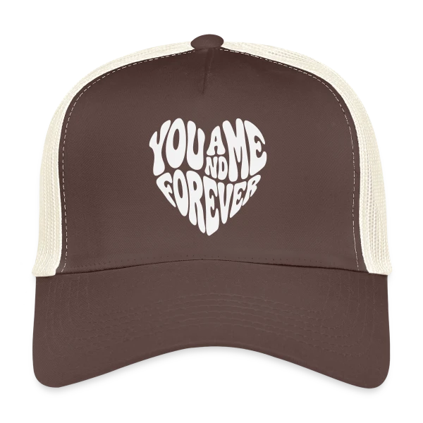 Cœur Éternel Blanc sur Casquette trucker