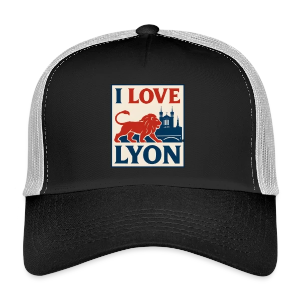 Fierté Lyonnaise Lion Vintage sur Casquette trucker