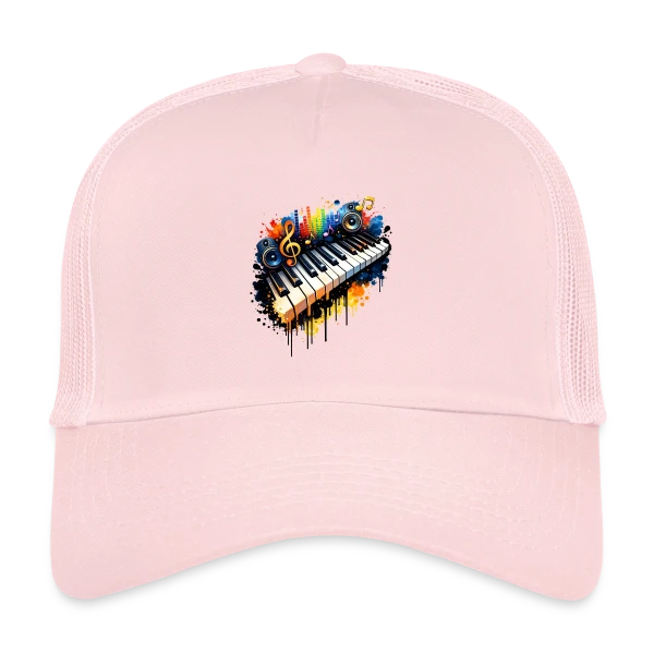 Piano Graffiti Urbain sur Casquette trucker