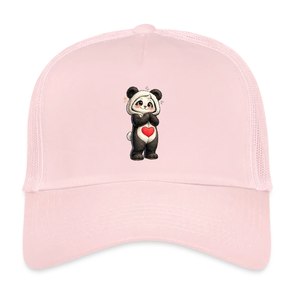 Panda en Combinaison Stylée sur Casquette trucker