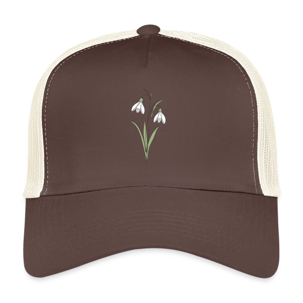 Line Art Perce-Neige sur Casquette trucker