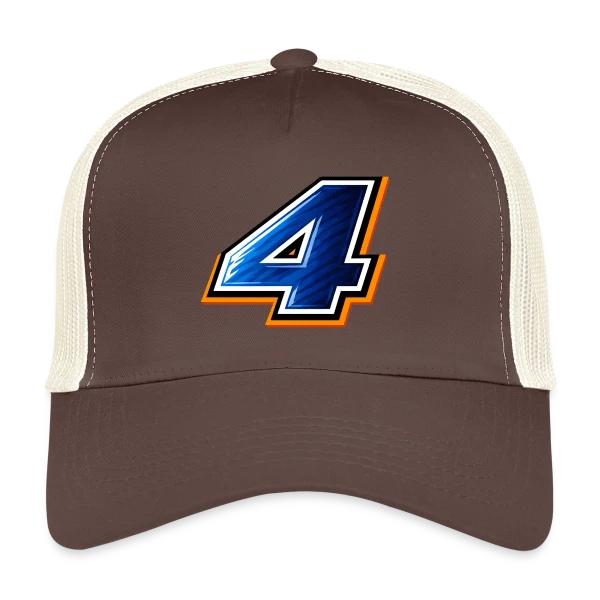 Maillot de Sport Numéro 4 sur Casquette trucker