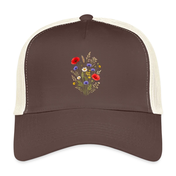 Fleurs Sauvages - Esprit Bohème Nature sur Casquette trucker