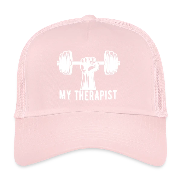 Ma Thérapeute : La Barre (de Musculation) ! Humour Sportif sur Casquette trucker