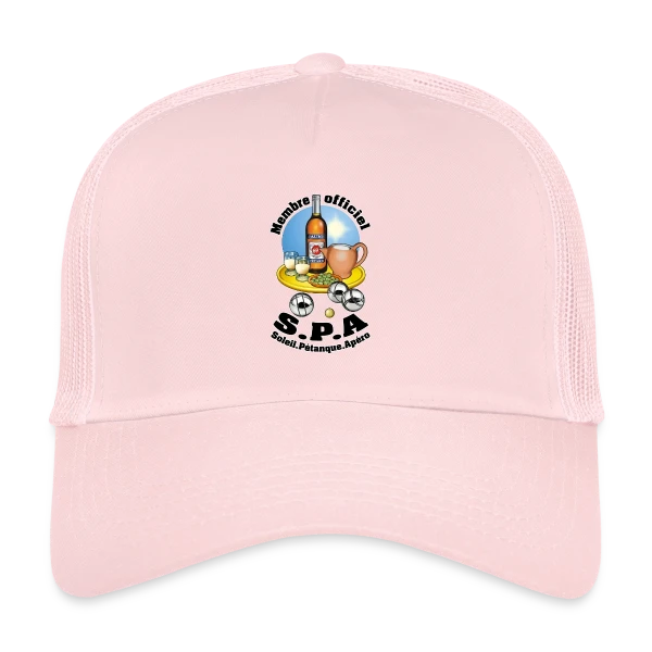 Club S.P.A : Soleil, Pétanque, Apéro ! sur Casquette trucker