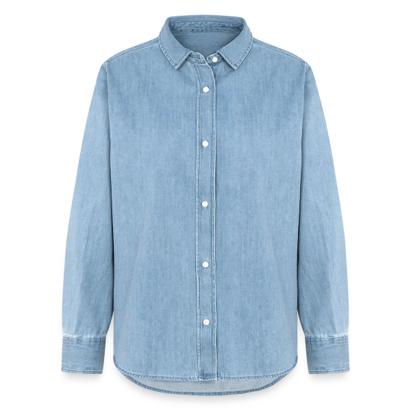 Maquette de Chemise en denim femme bio Stanley/Stella à personnaliser