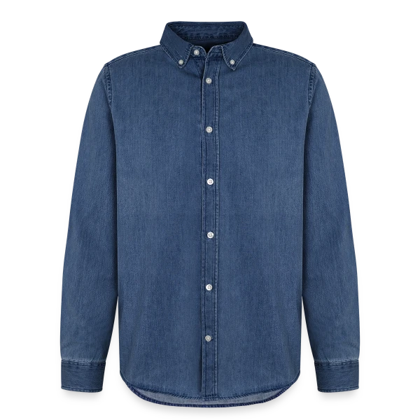 Maquette de Chemise en denim homme bio Stanley/Stella à personnaliser