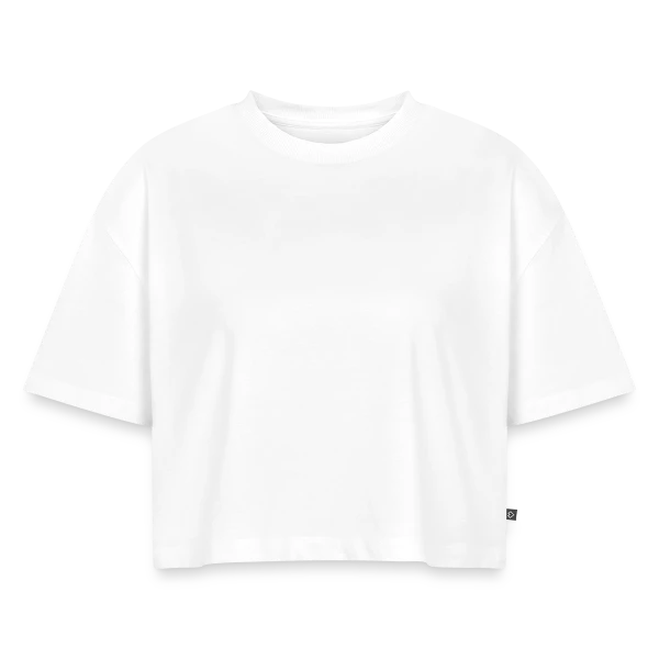 Maquette de Crop top Premium bio Oversize Femme à personnaliser
