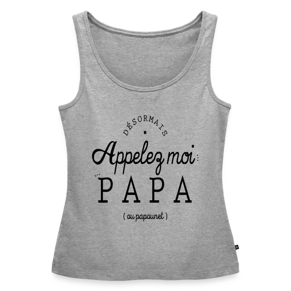 'Moi, c'est Papa Maintenant !' - Annonce Naissance sur Débardeur bio Premium Femme
