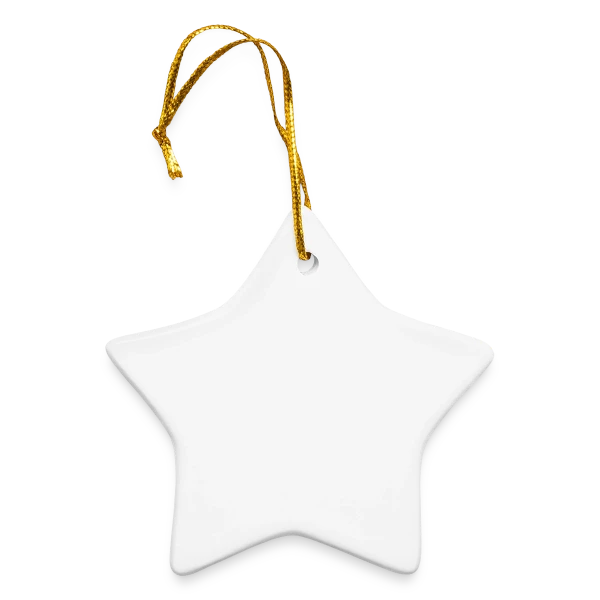 Maquette de Étoile de Noël en céramique à suspendre à personnaliser