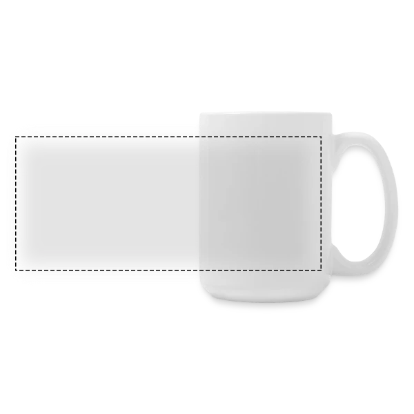 Maquette de Grande tasse panoramique 440 ml à personnaliser