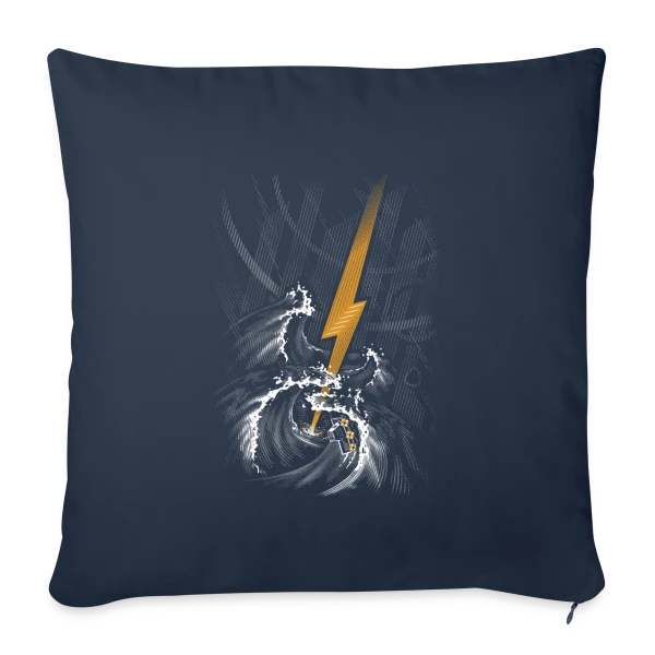 Symphonie Orageuse sur Housse de coussin décorative 45 x 45 cm