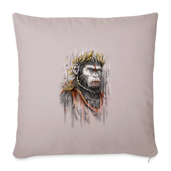 César l'Empereur Singe sur Housse de coussin décorative 45 x 45 cm