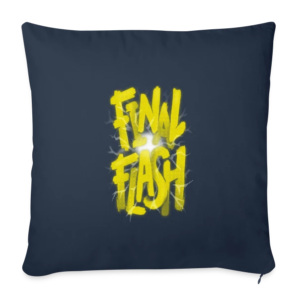 Final Flash : L'Éclat Ultime du Prince Saiyan sur Housse de coussin décorative 45 x 45 cm