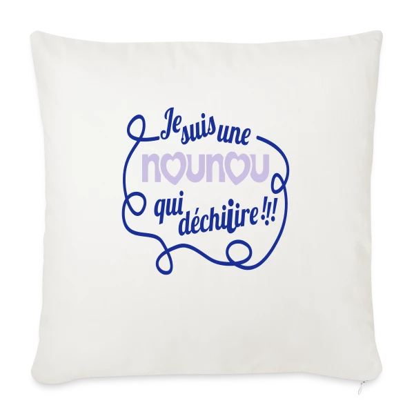 Ma Nounou en Or qui Déchire sur Housse de coussin décorative 45 x 45 cm