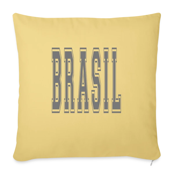 Fierté Brésilienne Football sur Housse de coussin décorative 45 x 45 cm