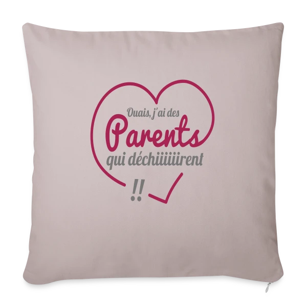 Super Parents qui Déchirent sur Housse de coussin décorative 45 x 45 cm
