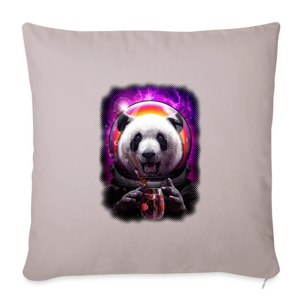 Pandanaut : L'Aventure Spatiale du Panda sur Housse de coussin décorative 45 x 45 cm